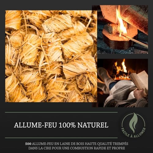 Vue 2 de Log Barn Allumefeu Naturel