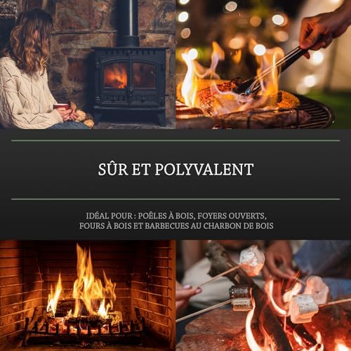 Vue 3 de Log Barn Allumefeu Naturel