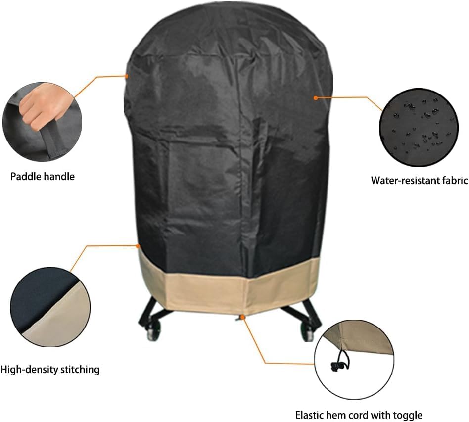 Vue 4 de Onlyfire Kamado Housse De