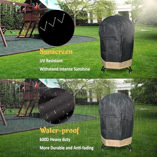 Vue 6 de Onlyfire Kamado Housse De