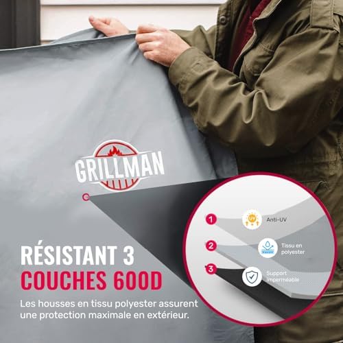 Vue 4 de Grillman Housse Pour Barbecue