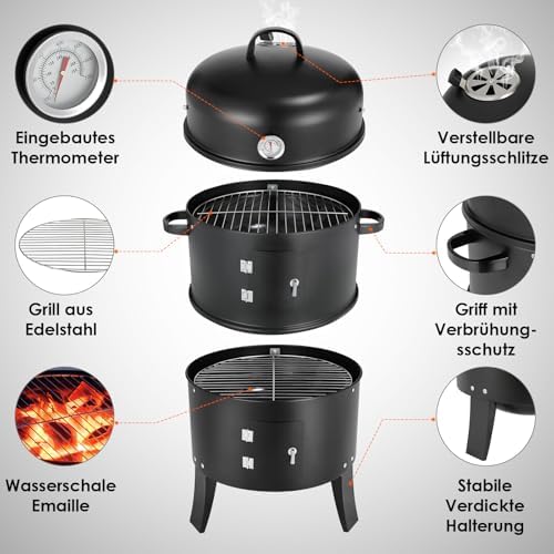 Vue 3 de Tlgreen Fumoir En Smoker