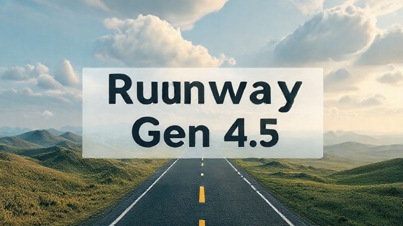 Runway Unveils Gen-4.5: Top Video Generation AI Model