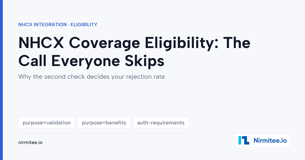 NHCX coverage eligibility check - getting the patient payable amount right