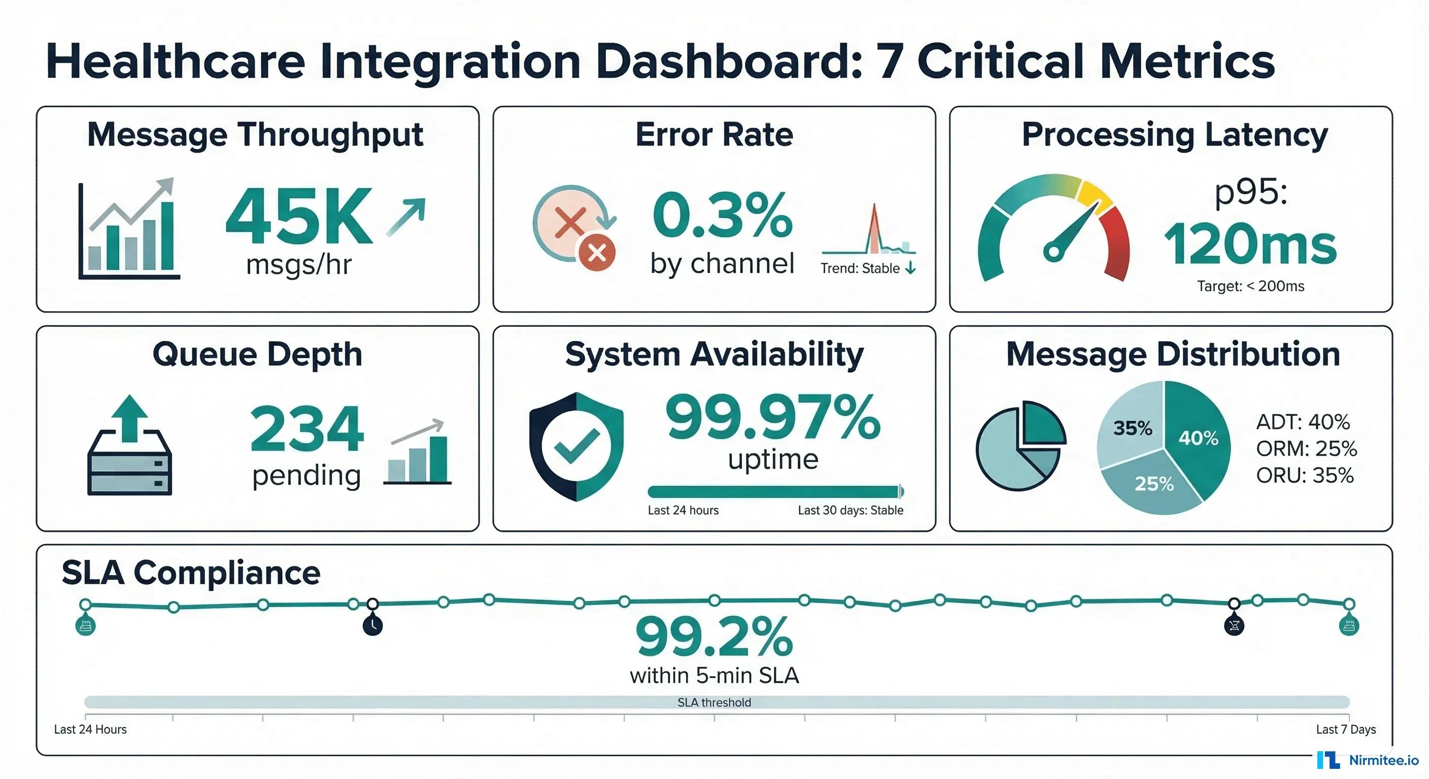 Building a Healthcare Integration Dashboard: The 7 Metrics Your Interface Team Needs Every Morning