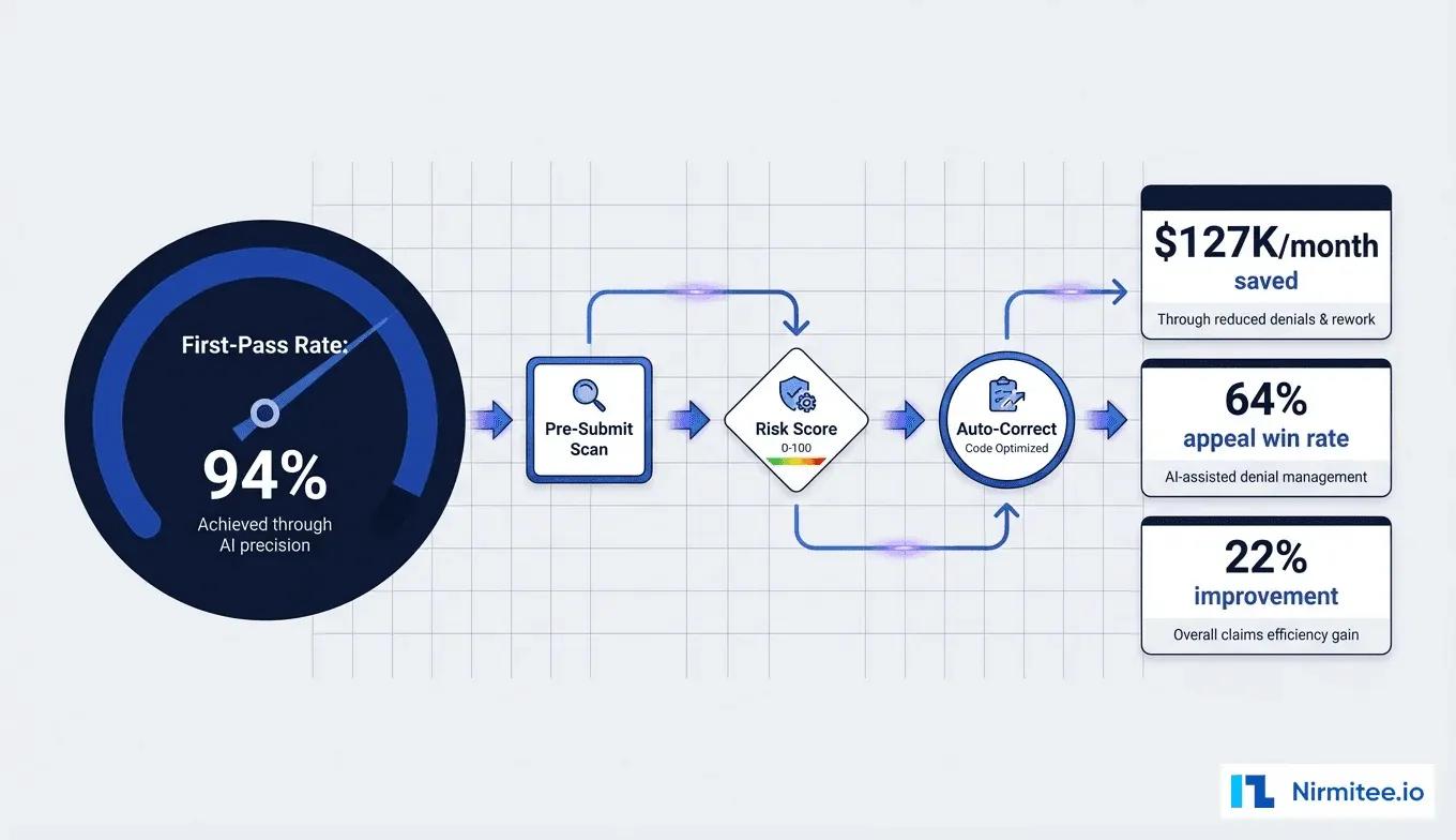 AI Denial Prediction & Auto-Appeals: How ML Pre-Submission Scoring and Automated Appeals Recovered $1.06M Annually