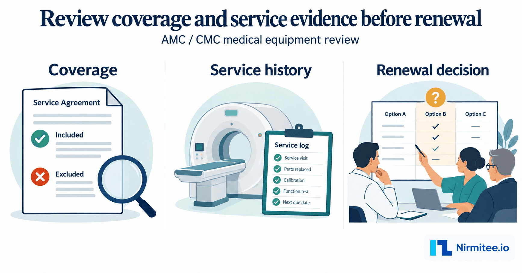 AMC Management Software for Hospitals: AMC vs CMC Renewal Checklist