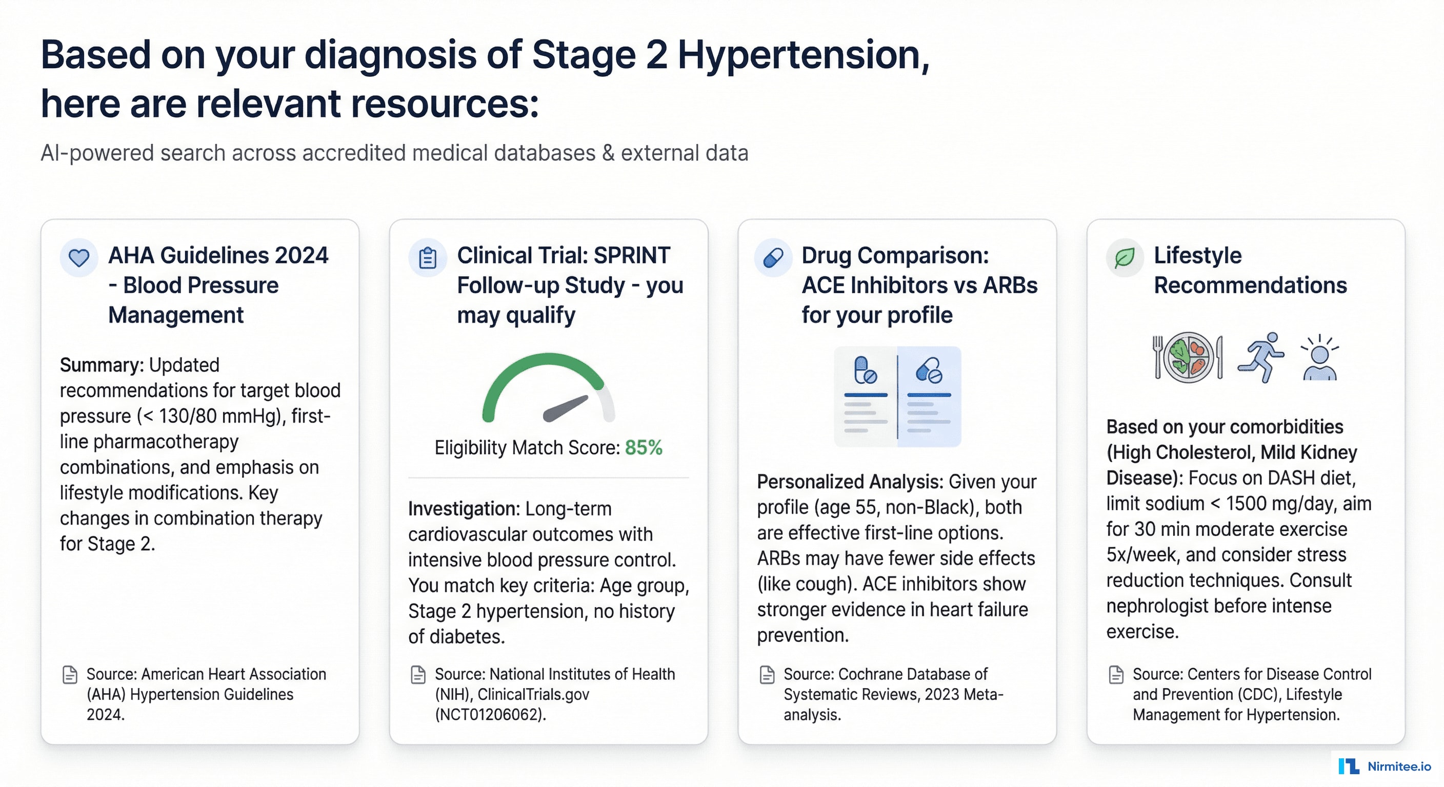 External Medical Data Search - Guidelines, Clinical Trials, Drug Information