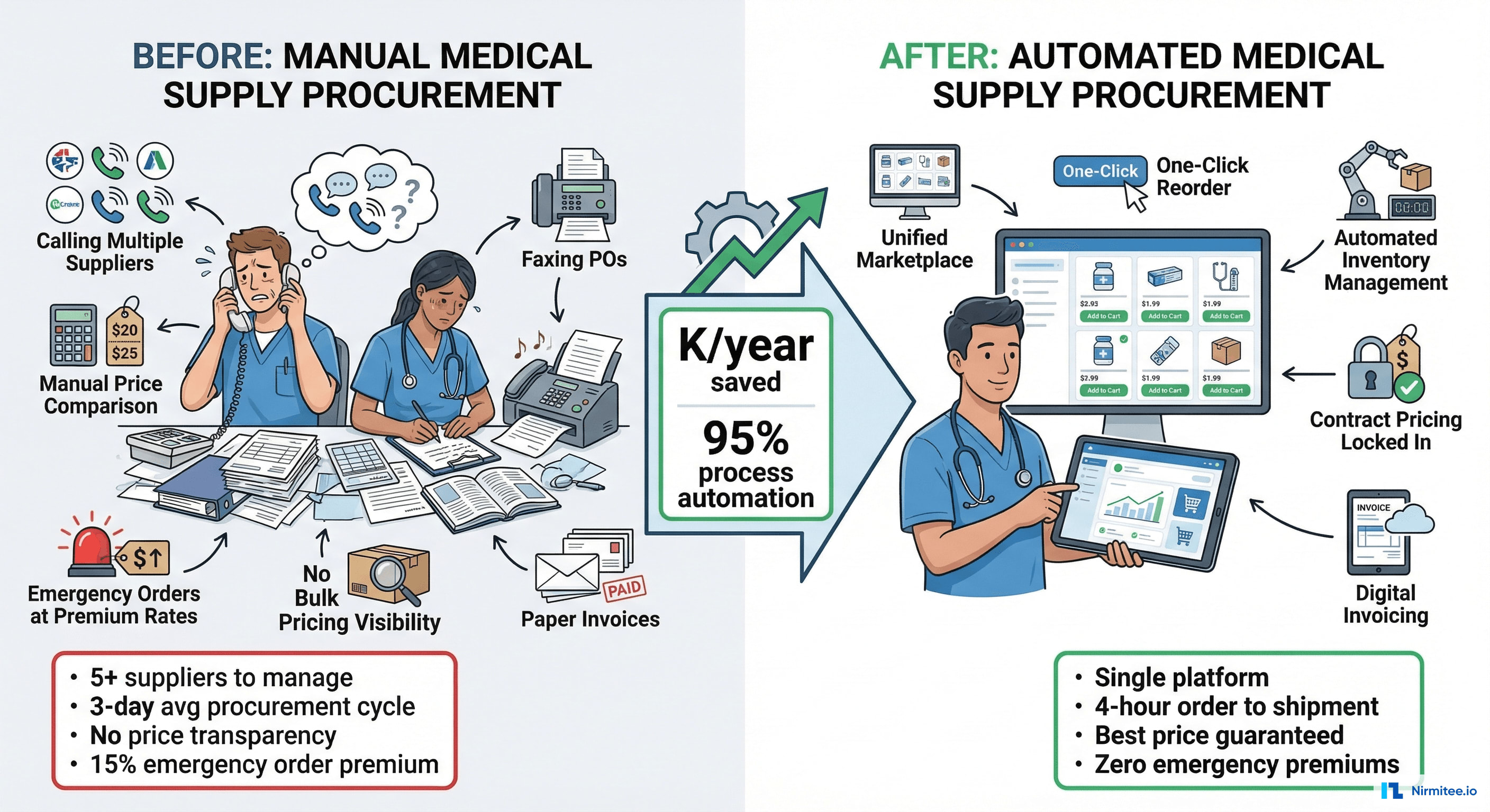 Medical Supply Procurement Transformation - Manual to Automated Marketplace