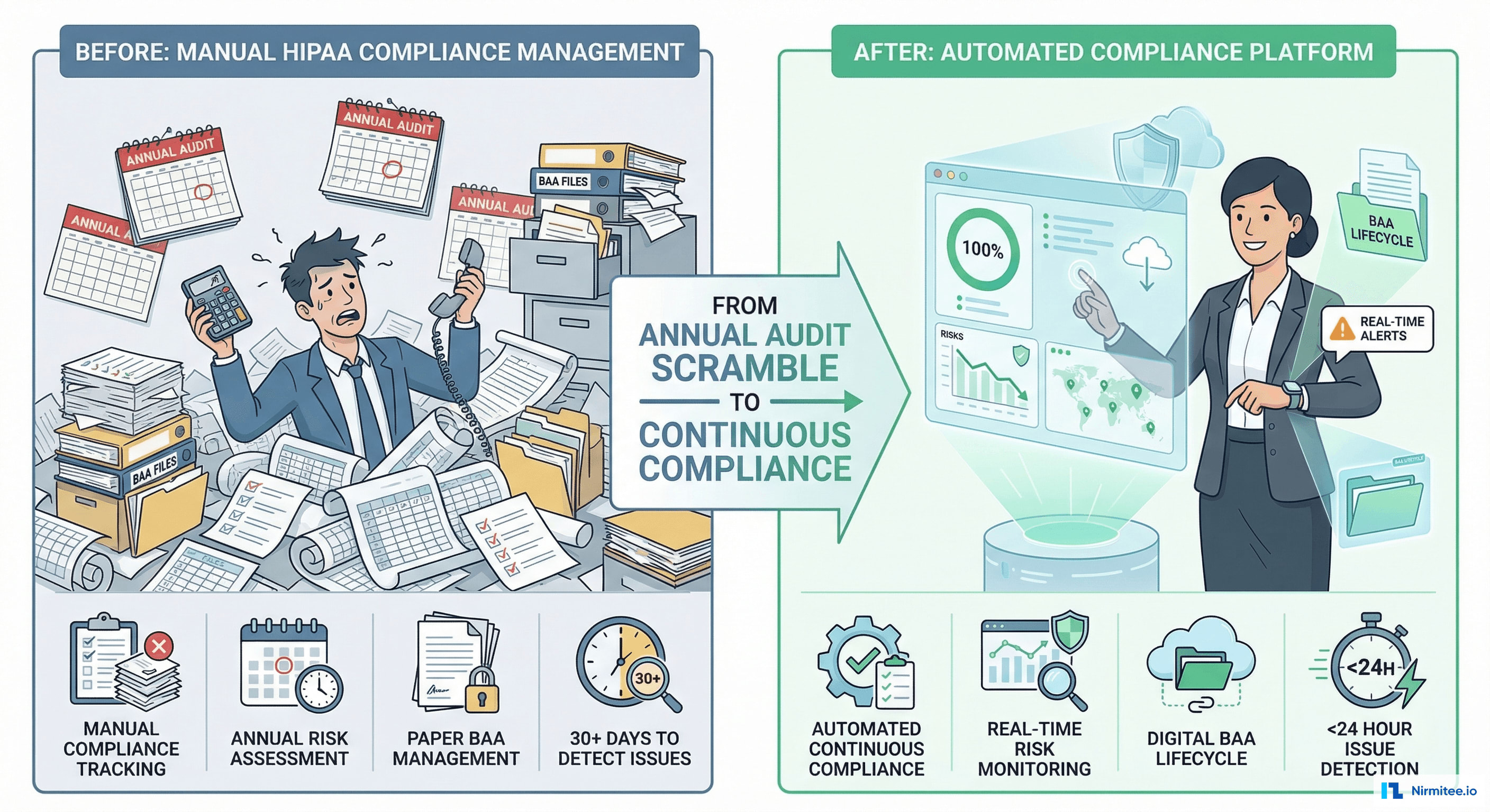 HIPAA Compliance Transformation - Manual to Automated