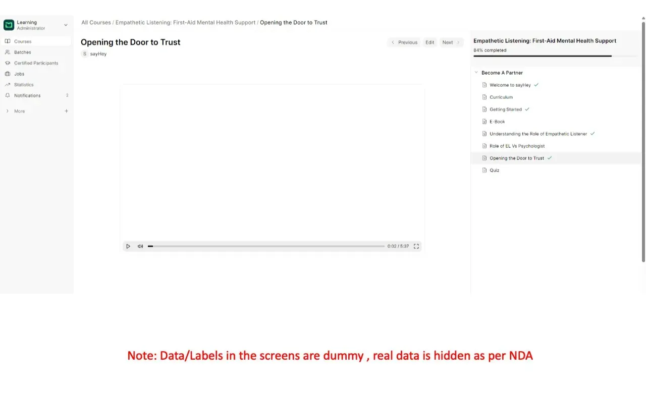 telehelth solution Screen 1