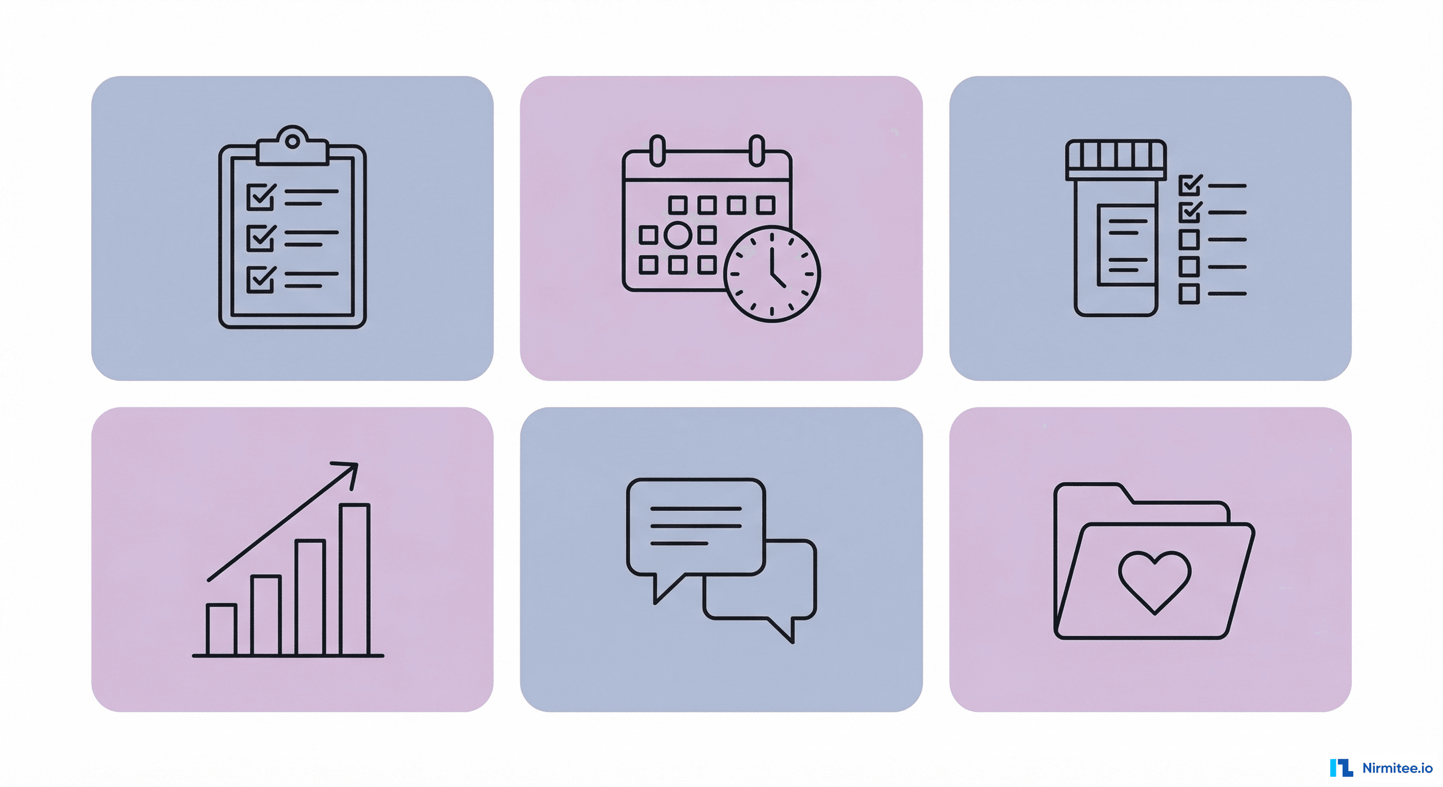 Six healthcare use cases for no-code apps — intake forms, scheduling, medication tracking, analytics, feedback, records