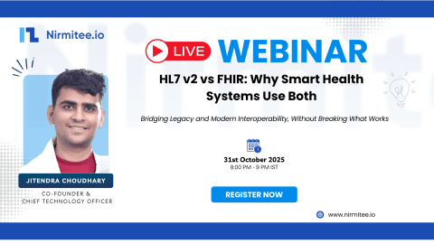 HL7 v2 vs FHIR webinar with Jitendra Choudhary, 31 October 2025