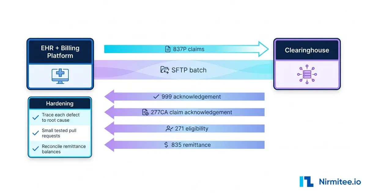Clearinghouse Claims Integration: Hardening a Live X12 Pipeline for a US Behavioral-Health EHR