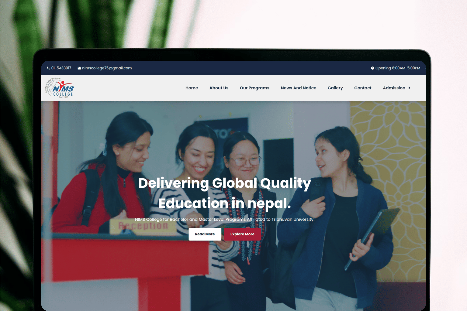 NIMS College Official Website