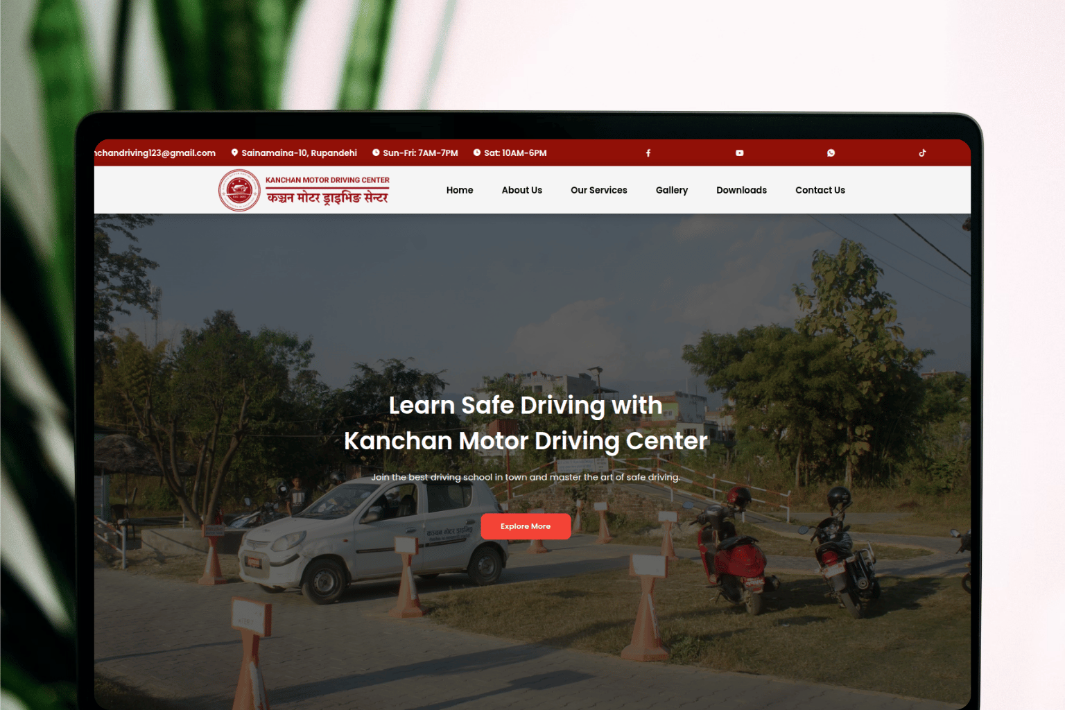 Kanchan Motor Driving Center Website