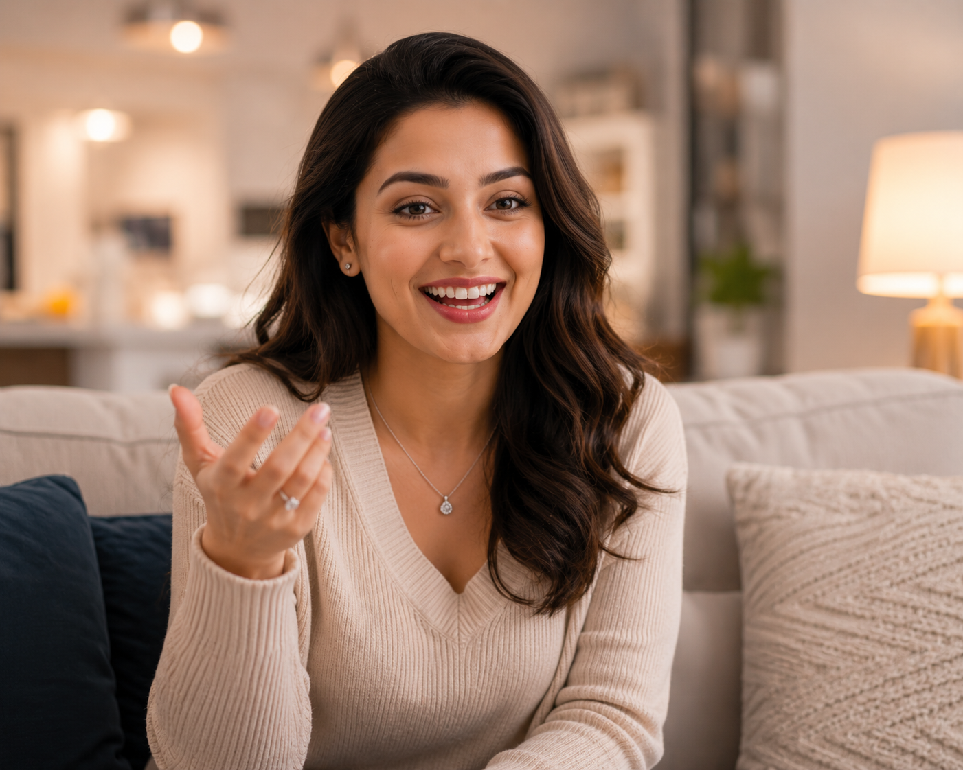 Customer on live video call