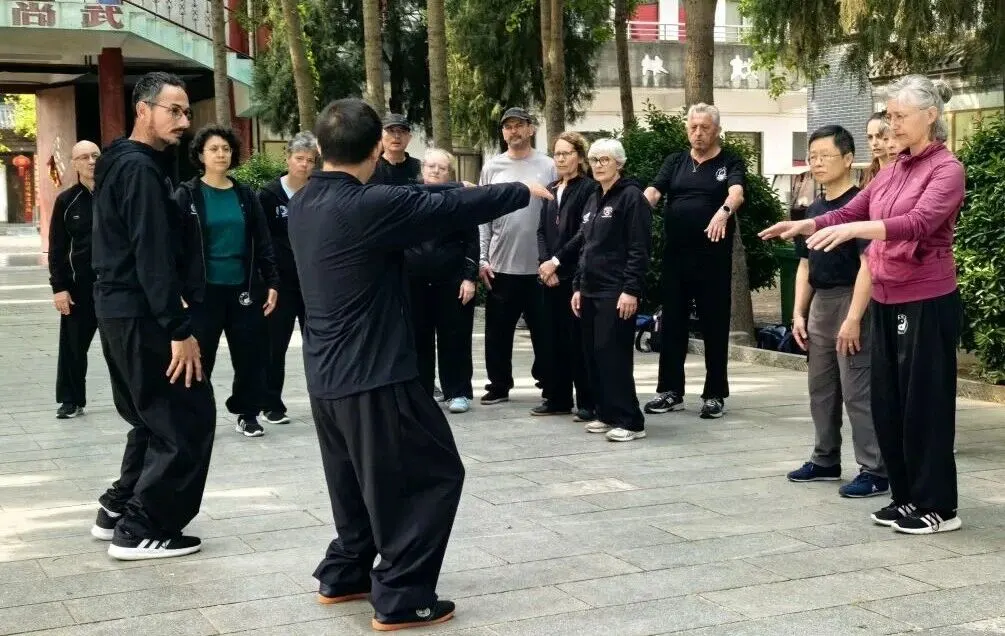 Morning training at Chenjiagou Taijiquan School