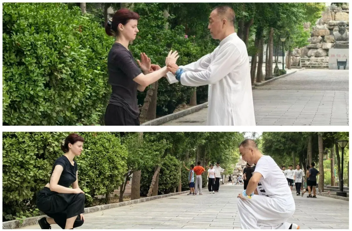 Push hands practice