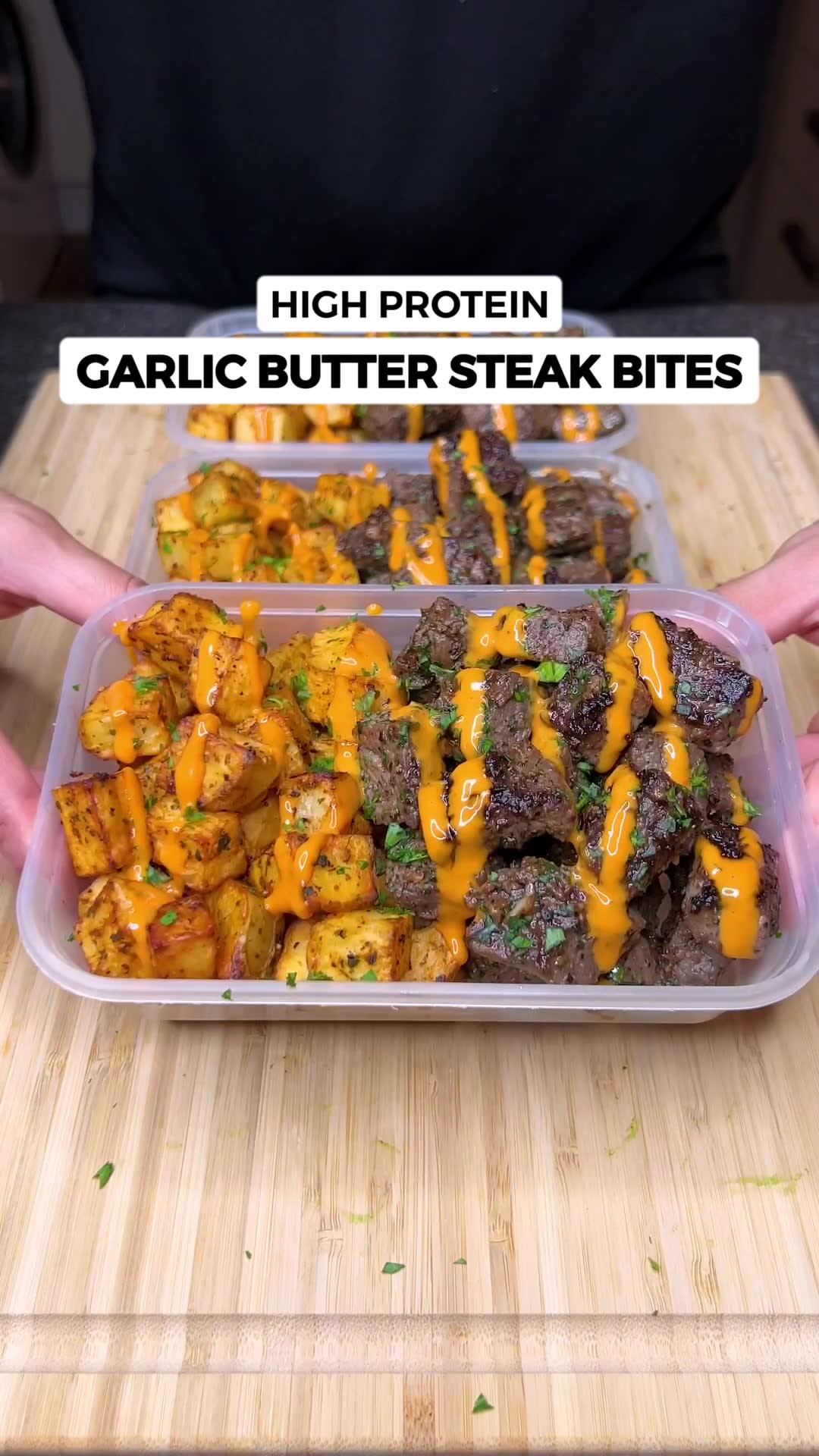 Garlic Butter Steak Bites & Crispy Potatoes