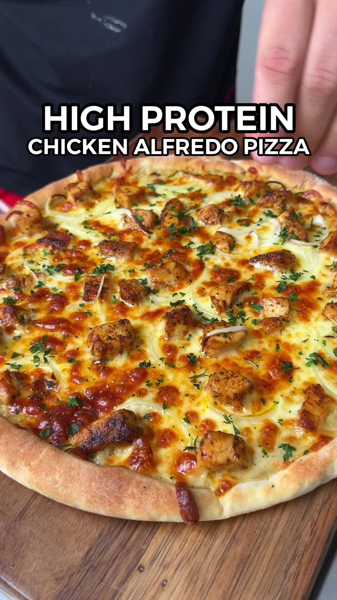 Chicken Alfredo Pizza