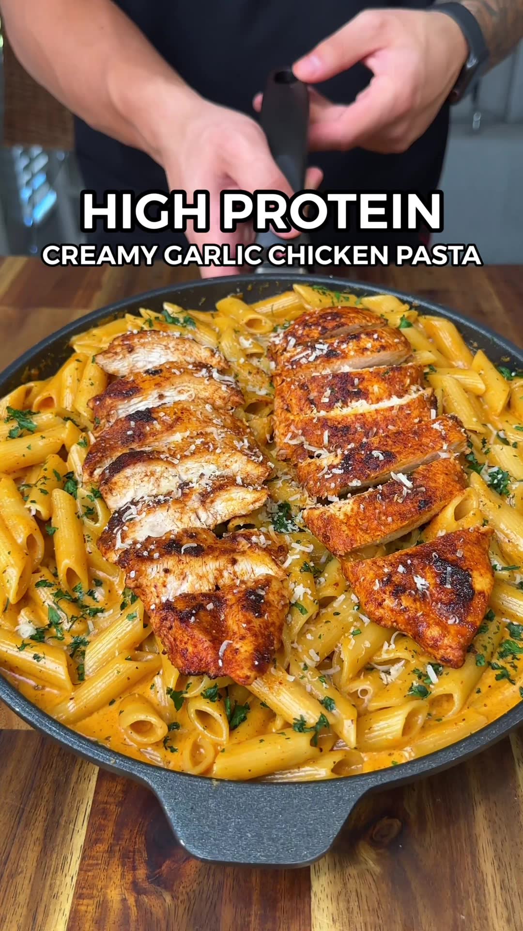 Creamy Garlic Chicken Pasta
