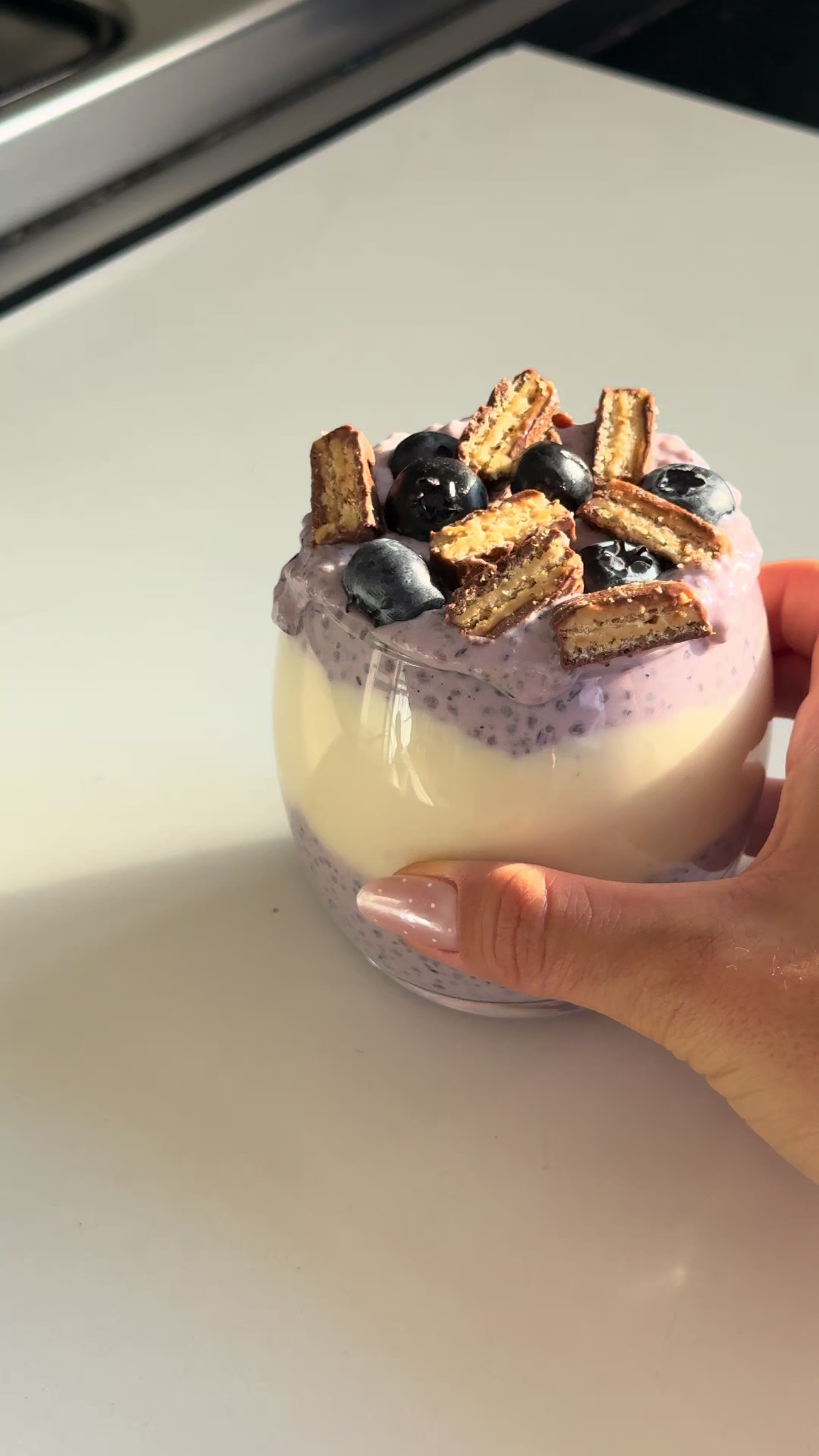 Chia-Pudding mit Whey-Creme