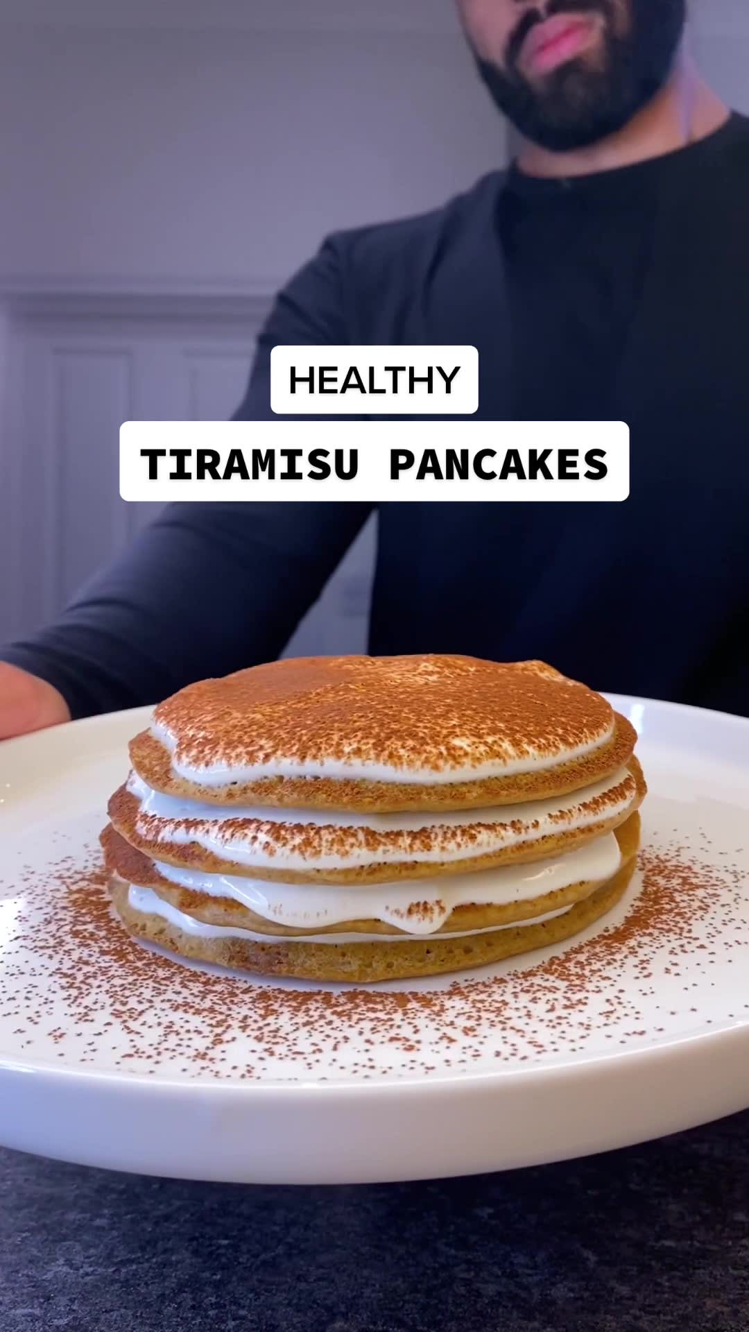 Tiramisu Protein Pancakes