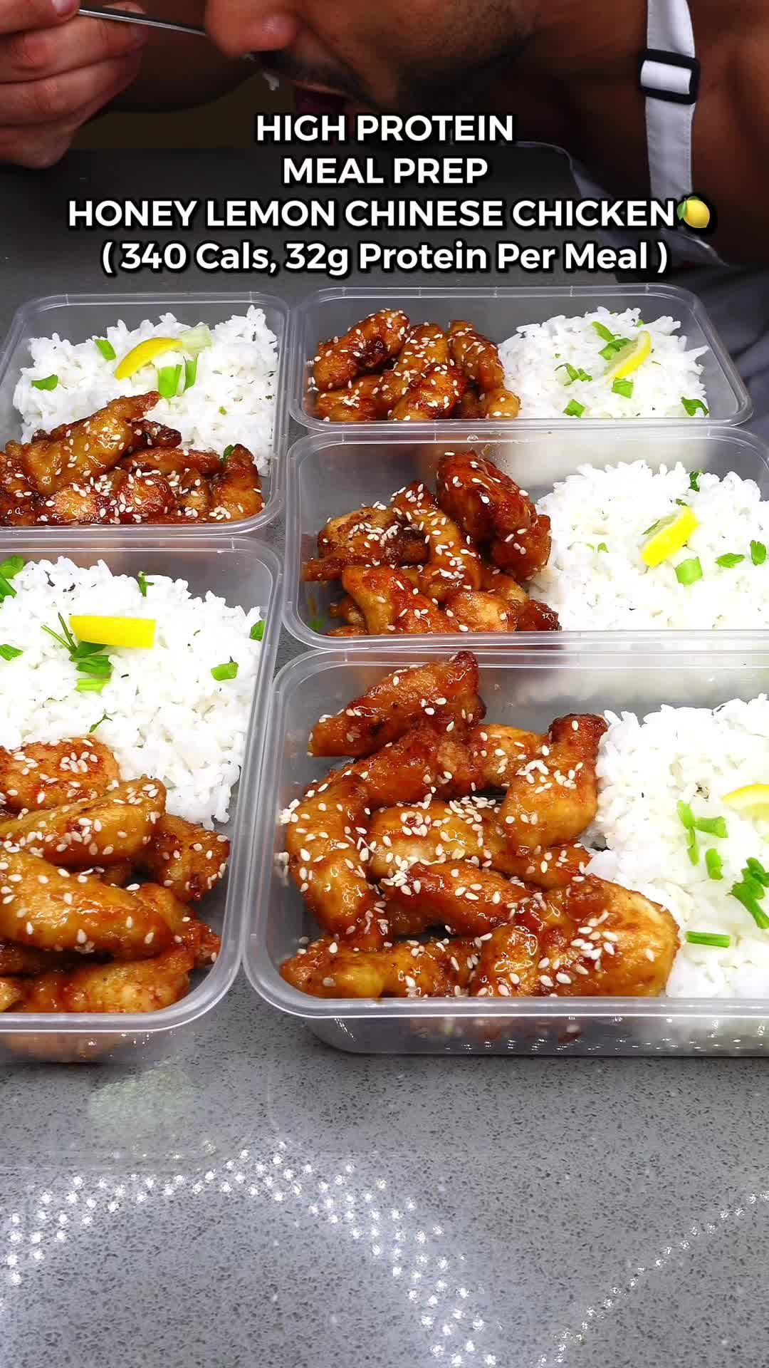 Crispy Honey Lemon Chinese Chicken