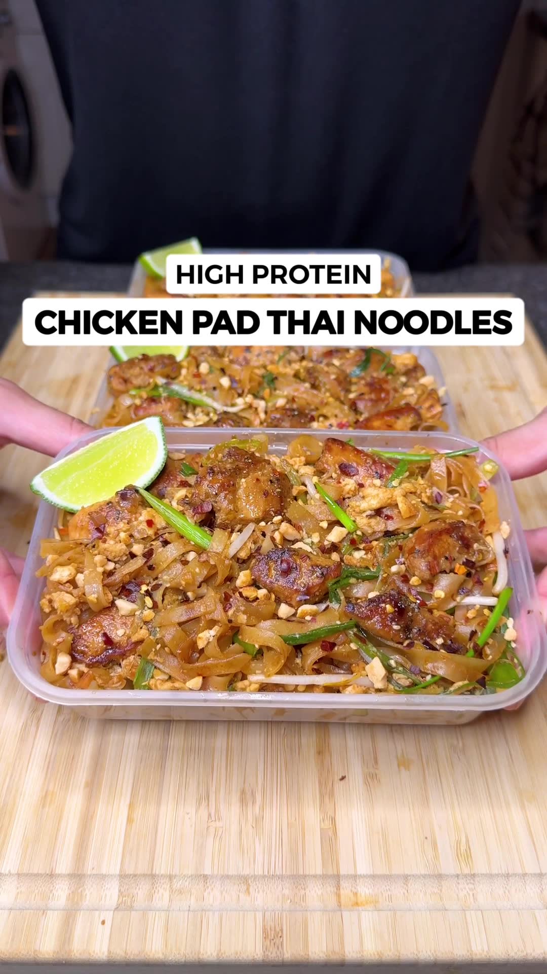 High Protein Chicken Pad Thai