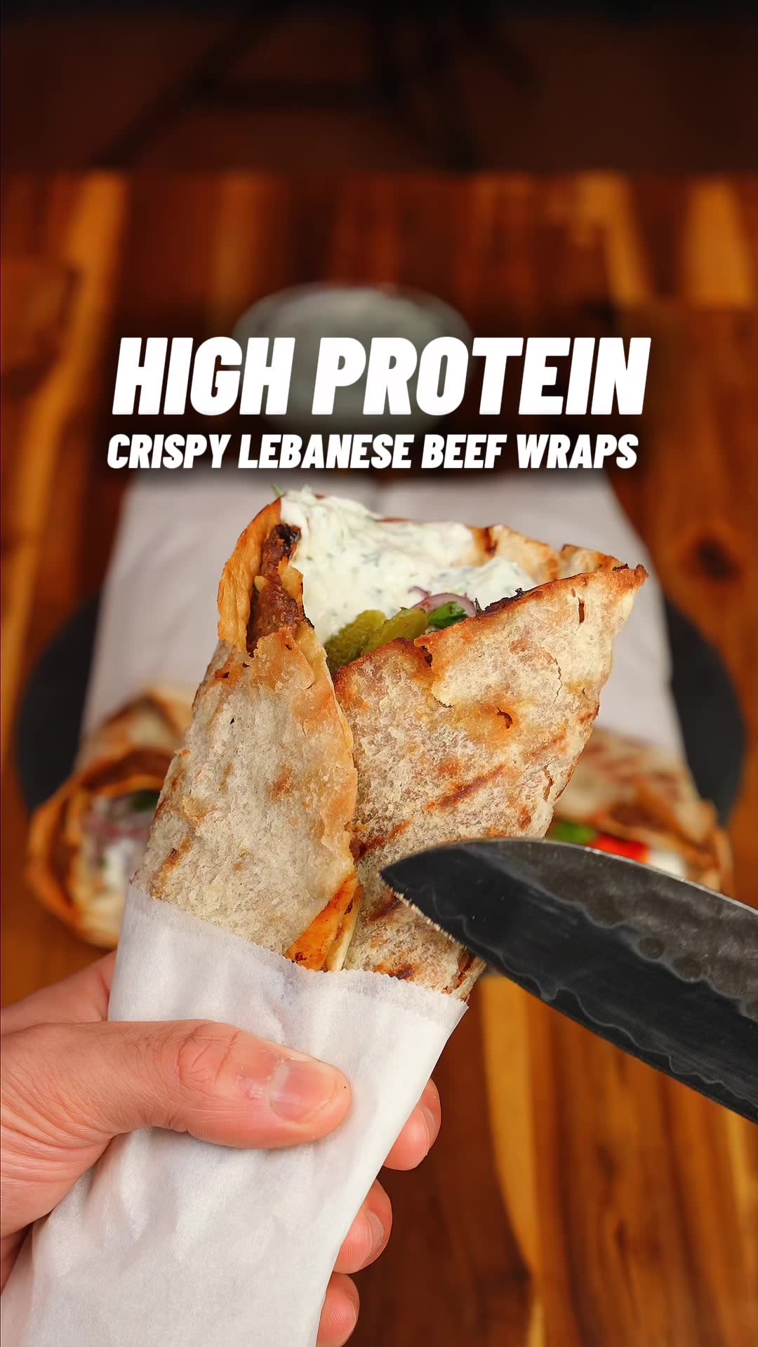 Crispy Lebanese Style Beef Wraps