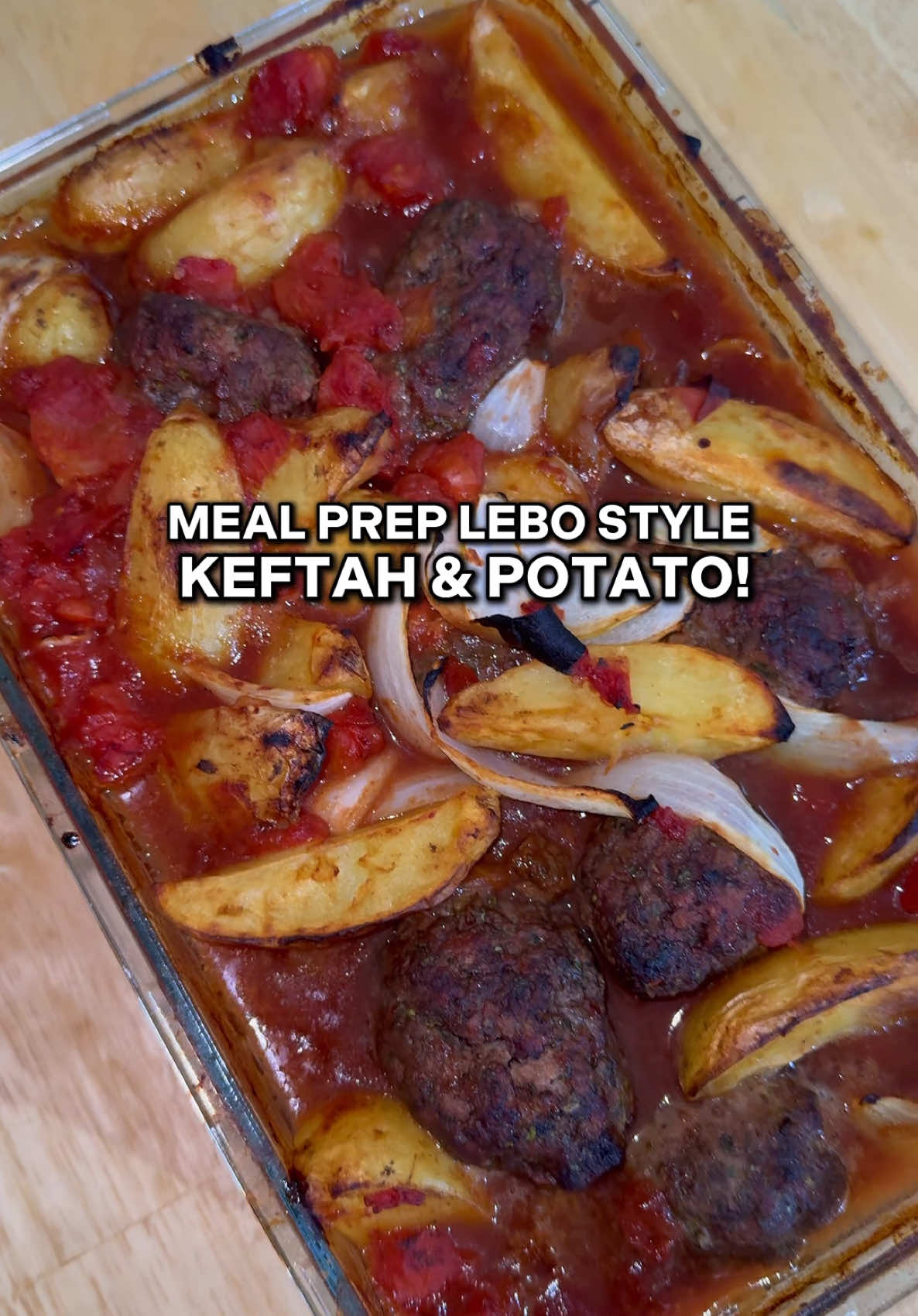 Keftah & Potato Tray Bake