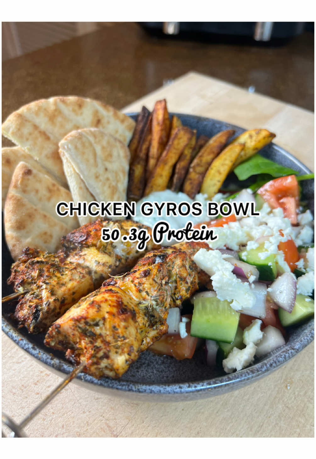 Greek Chicken Gyros Bowl