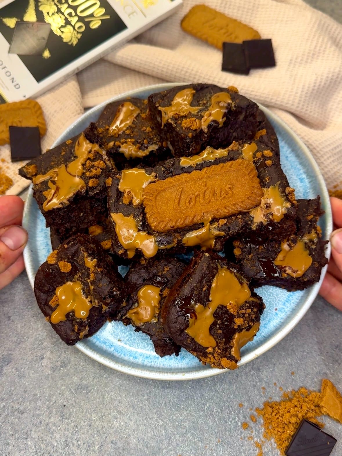 High Protein Lotus Brownies