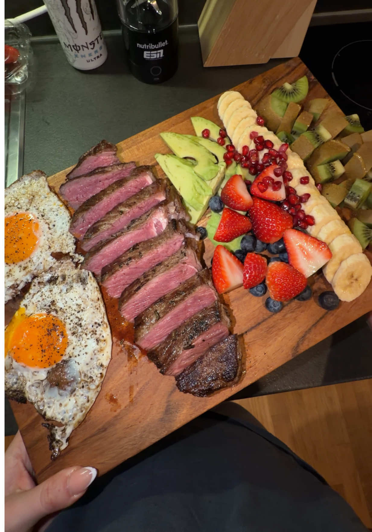 Steak & Eggs Fruit Board
