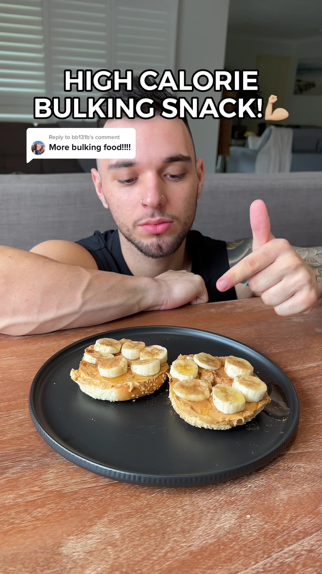 Peanut Butter Banana Bagel
