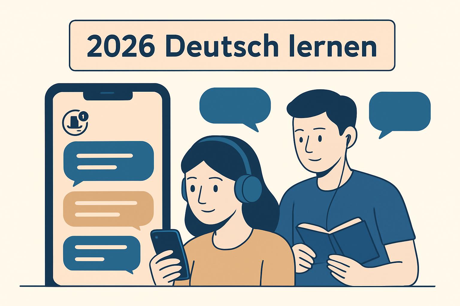 Almanca konuşma pratikleri için 2026 yaz dönemine uygun, hataya açık günlük diyalog kalıpları ve kullanım senaryoları rehberi destek görseli 2