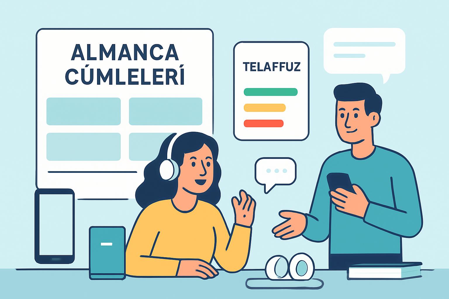 Almanca B1 Seviyesi Günlük Konuşma Pratiği İçin Etkili Kısa Diyaloglar ve Öğrenci Rutini destek görseli 2