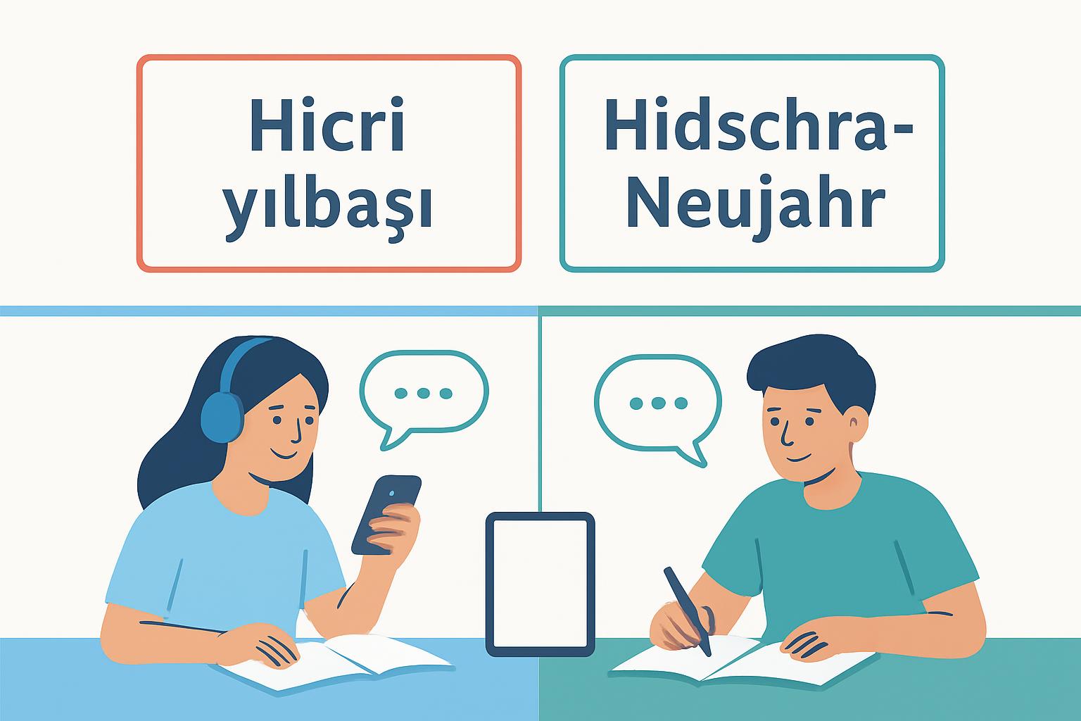 Hicri Yılbaşı 2026: Almanya’da Almanca ve Türkçe İfade Kılavuzu, Günlük Kullanım Farkları ve Kısa Mesajlar destek görseli 2