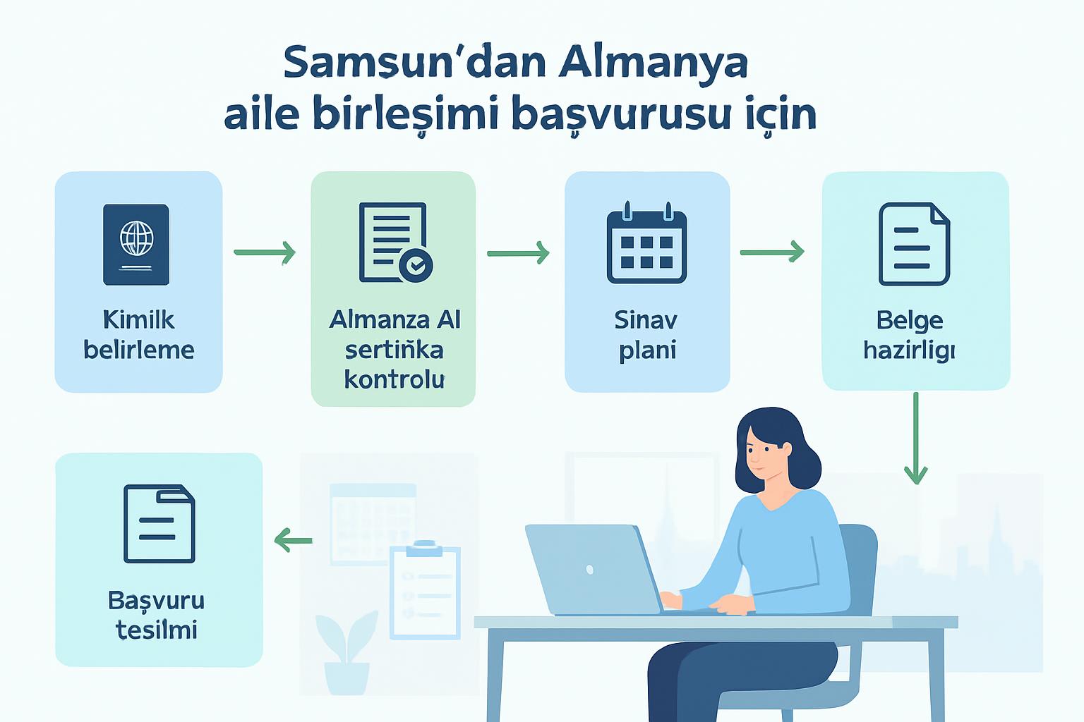 Samsun'da Almanya Vizesi için Aile Birleşimi: Kimler için, Hangi Dil Belgesi Lazım? Adım Adım Kontrol Haritası ve Pratik Plan destek görseli 1