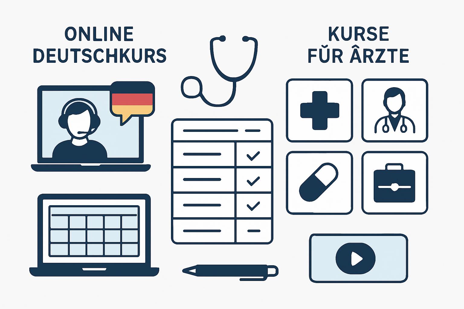 Doktorlar İçin Online Almanca Kursu Seçimi ve B2 Seviyesine Hazırlık Rehberi destek görseli 2