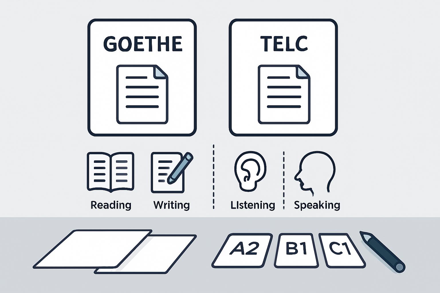 Goethe ve TELC sınavlarına hazırlananlar için online Almanca kursu seçme ve çalışma stratejisi (özellikle B1-B2 seviyesi için rehber) destek görseli 2