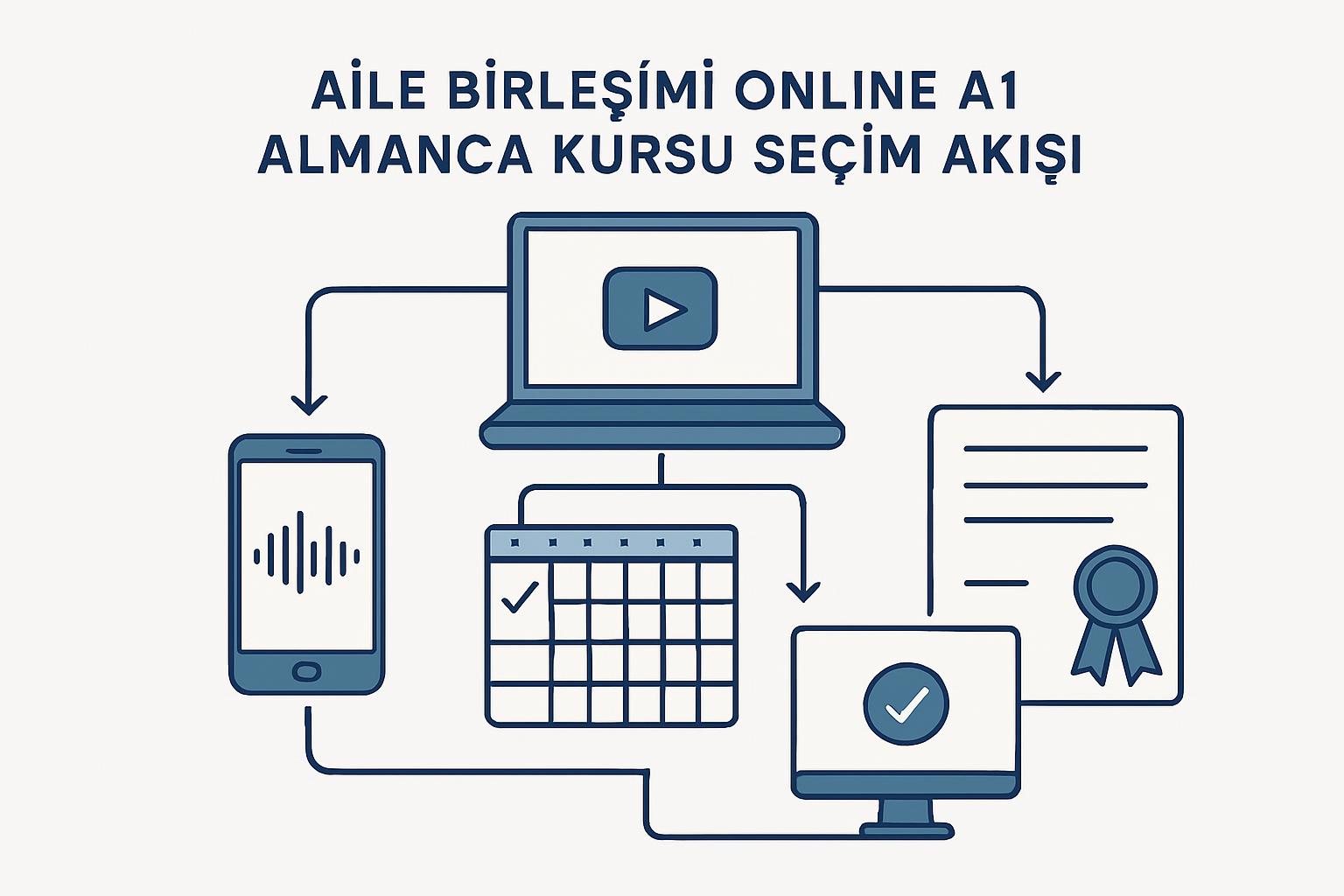 Aile Birleşimi İçin Online Almanca Kursu: Seviye, Sertifika ve Çalışma Planı destek görseli 1