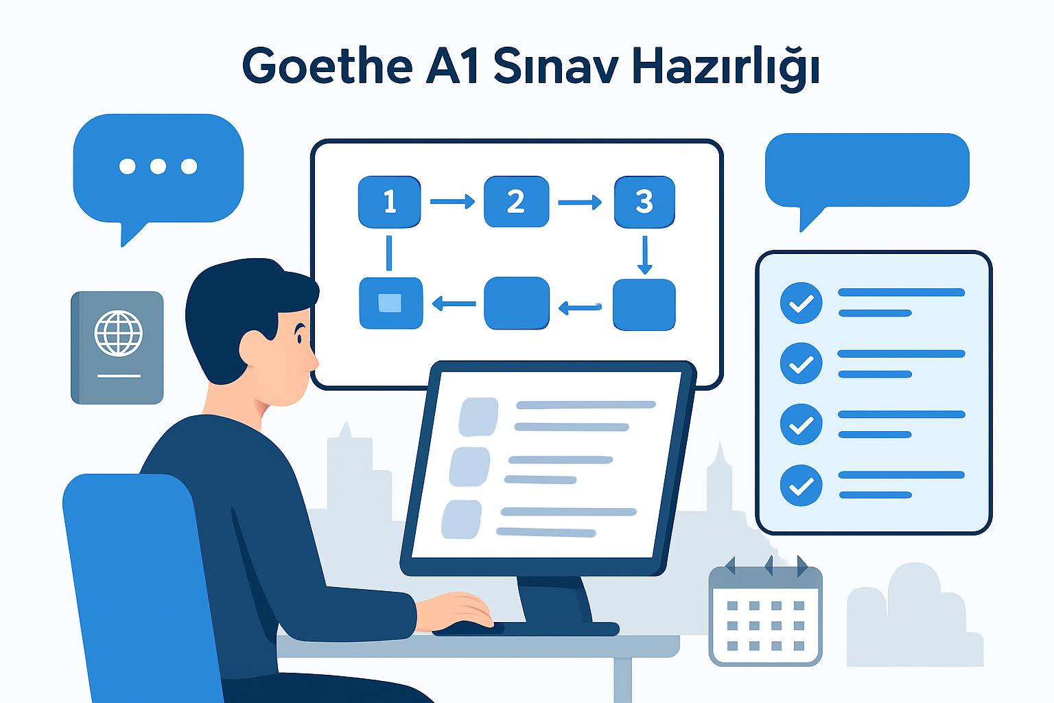 Samsun'da Online Almanca Kursu ile Aile Birleşimi Goethe A1 Sınavı Hazırlığı Nasıl Planlanır? destek görseli 1