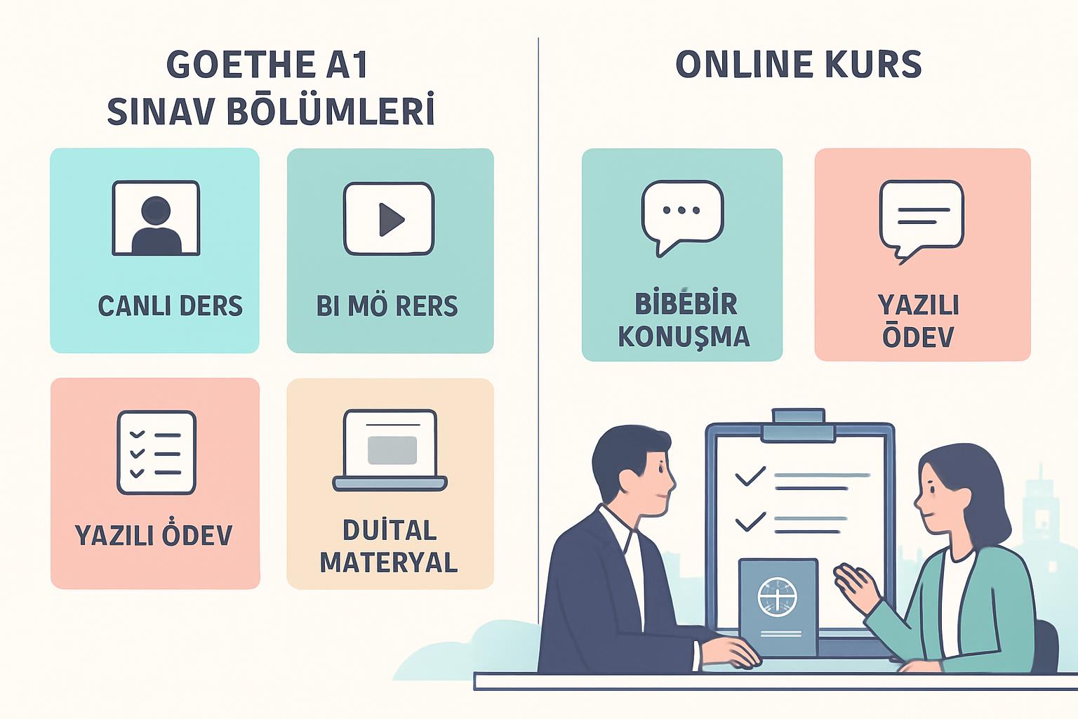 Samsun'da Online Almanca Kursu ile Aile Birleşimi Goethe A1 Sınavı Hazırlığı Nasıl Planlanır? destek görseli 2