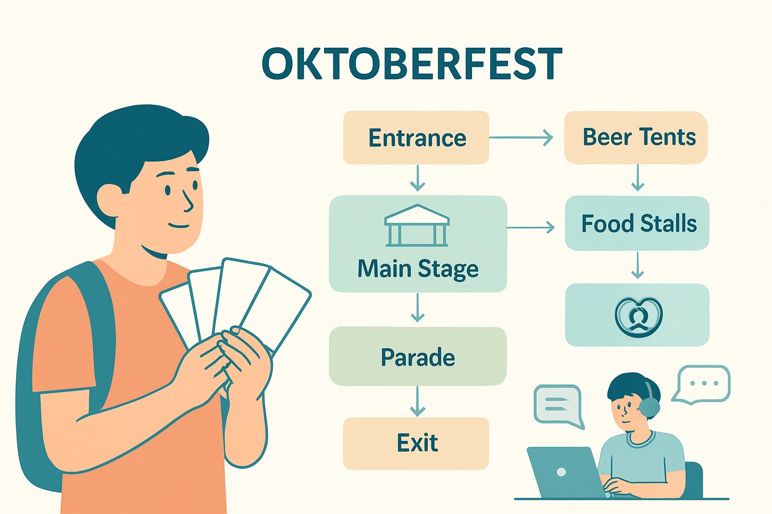 Oktoberfest 2026’da Münih’te Kullanılacak Almanca Cümleler: Mini Senaryolar, Festival Akışı ve Pratik Kontrol Listesi destek görseli 1