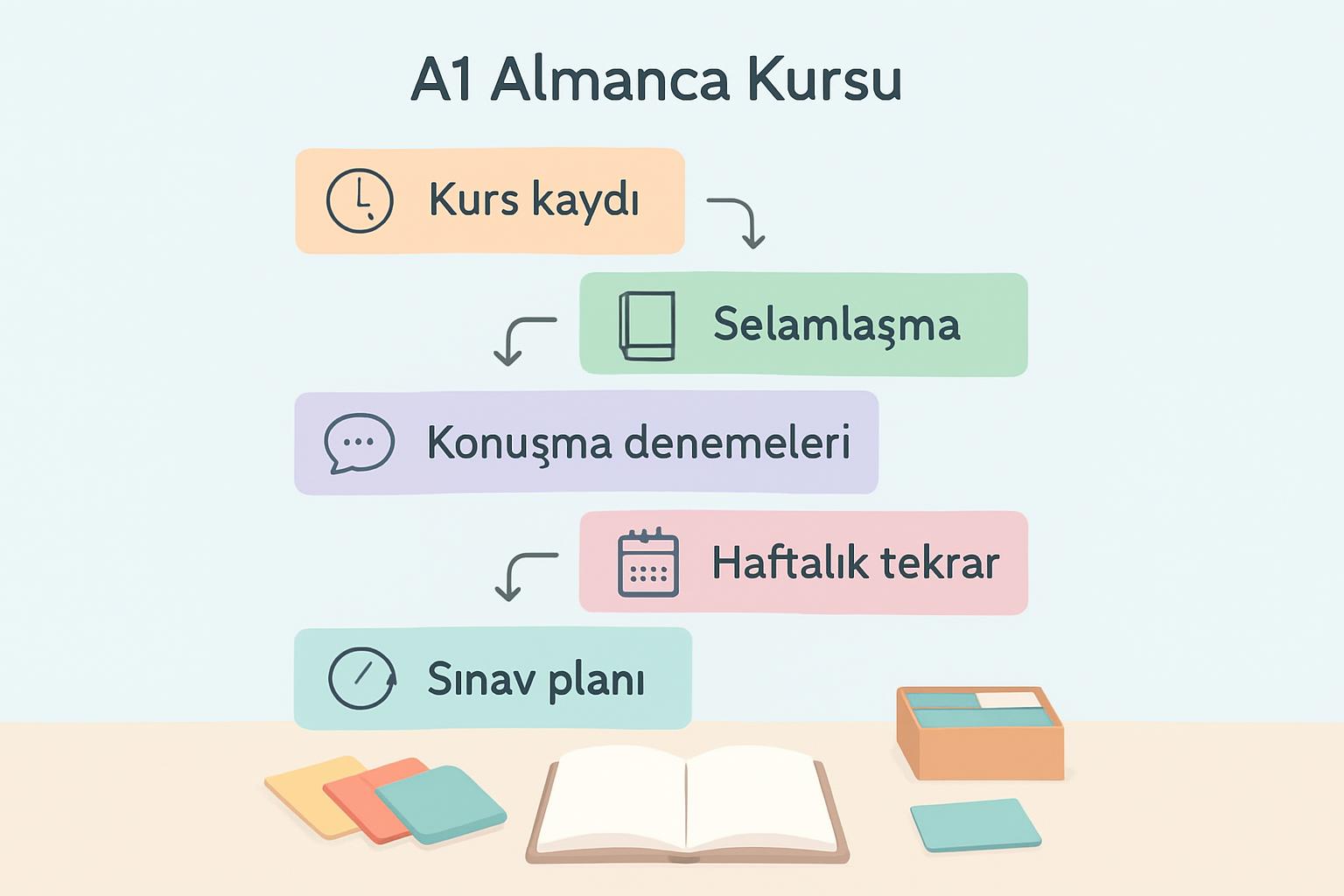 Samsun’da Yüz Yüze A1 Almanca Kursuna Yeni Başlayanlar İçin Devamlılık, Pratik ve Dönüşüm Haritası destek görseli 1