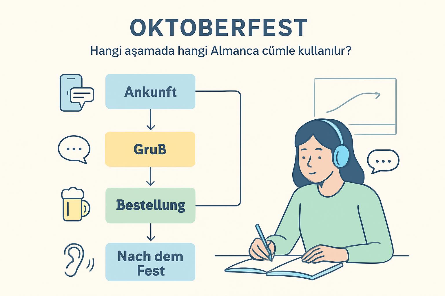 Oktoberfest 2026 Almanya’da: Festival Tarihi, Wiesn Kültürü ve Pratik Almanca Kullanım Tablosu destek görseli 1