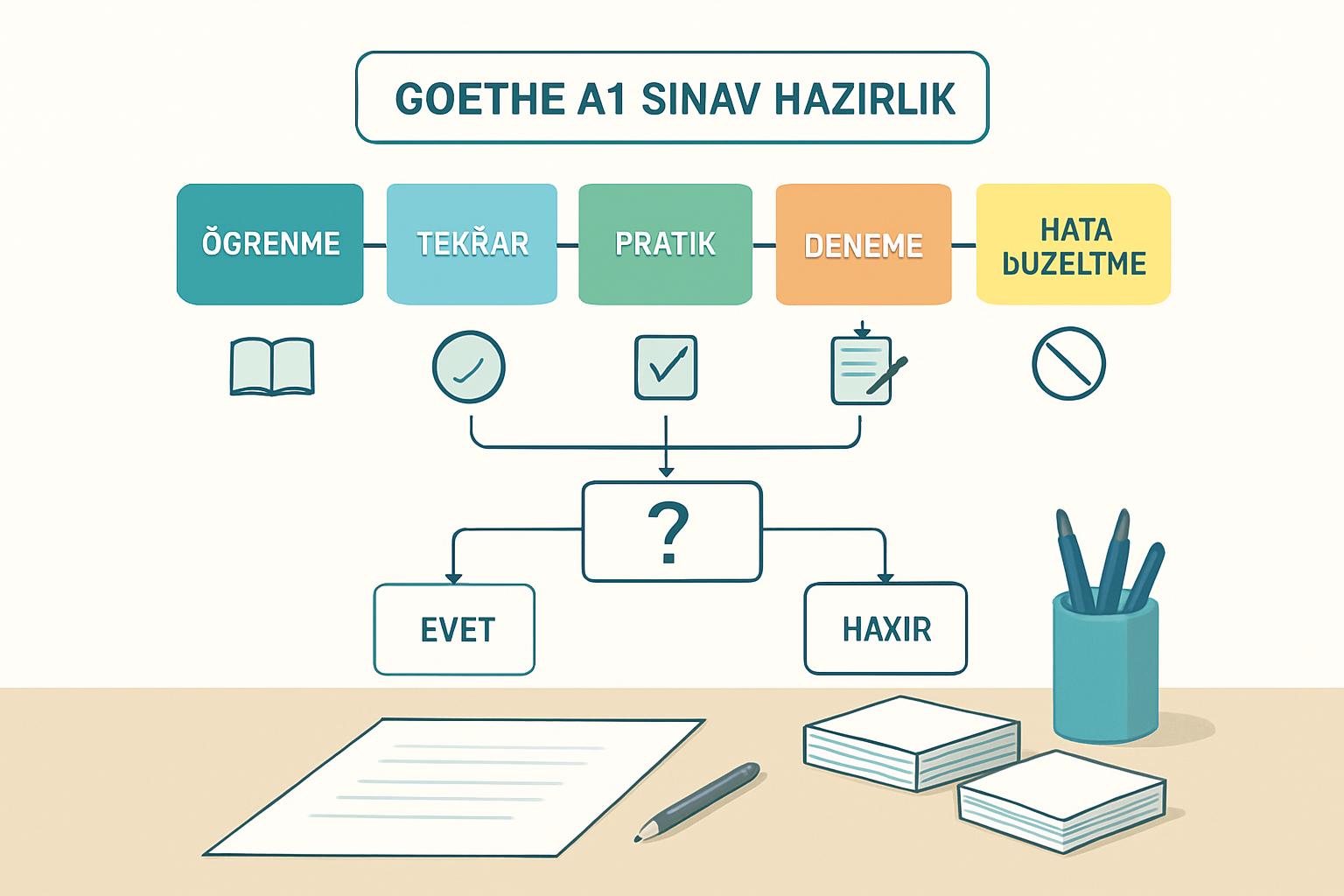 Samsun'da Goethe A1 Sınavına Yüz Yüze Hazırlık: Sınav Formatı, Konuşma Bölümü ve Pratik Plan destek görseli 1