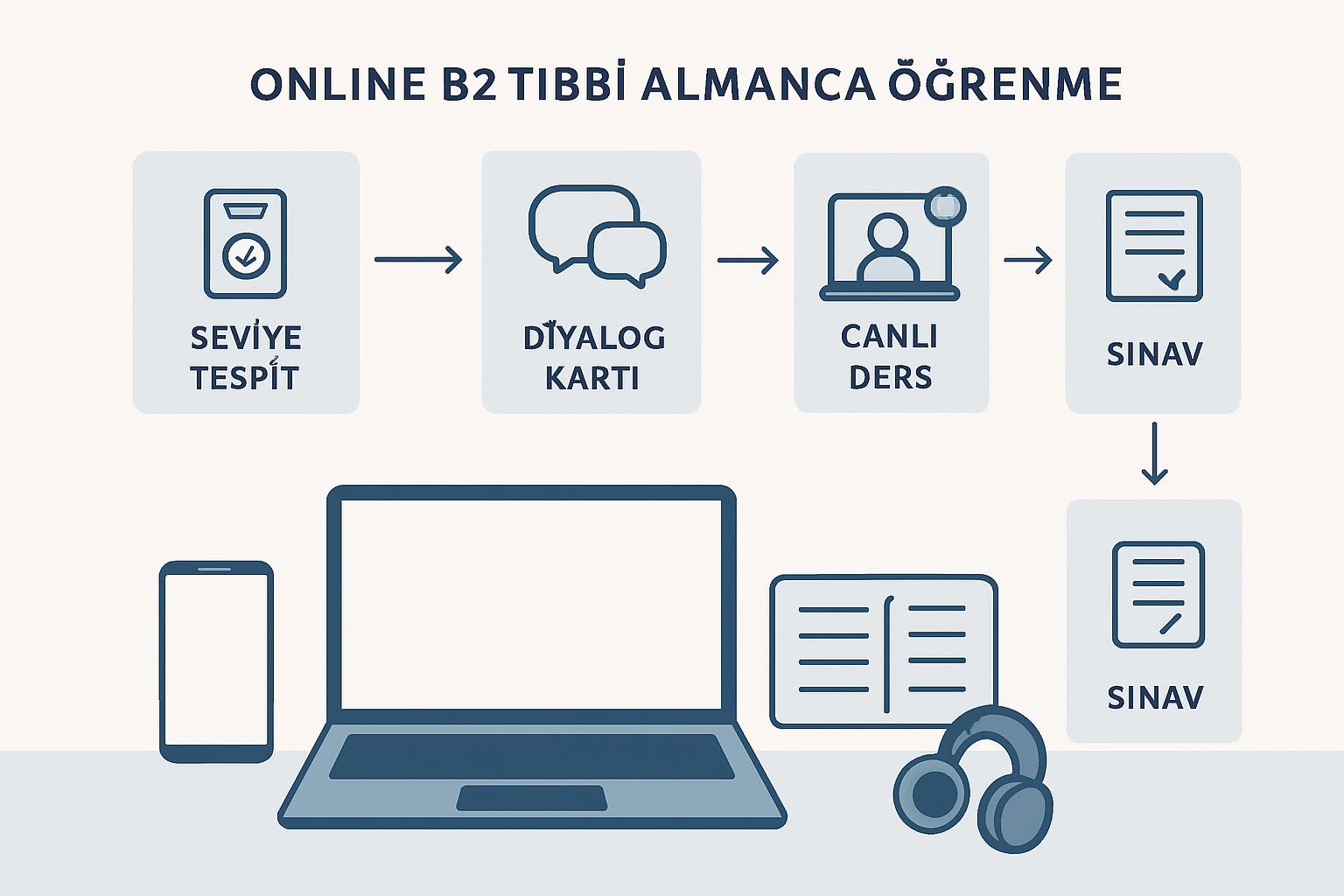 Online Almanca Kursu Alt Başlıkları: Doktorlar İçin B2 Seviyesi ve Hasta Diyalogları destek görseli 1